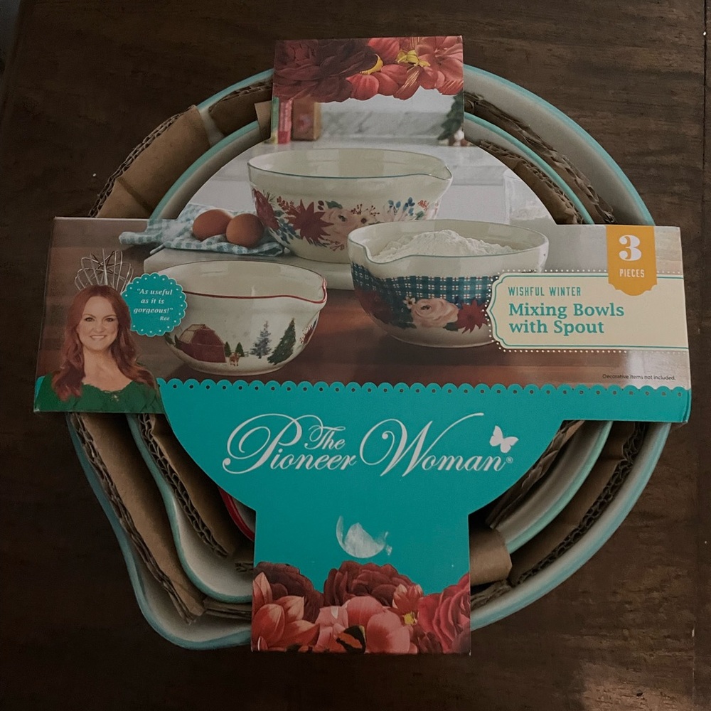 Pioneer woman wishful winter mixing bowls